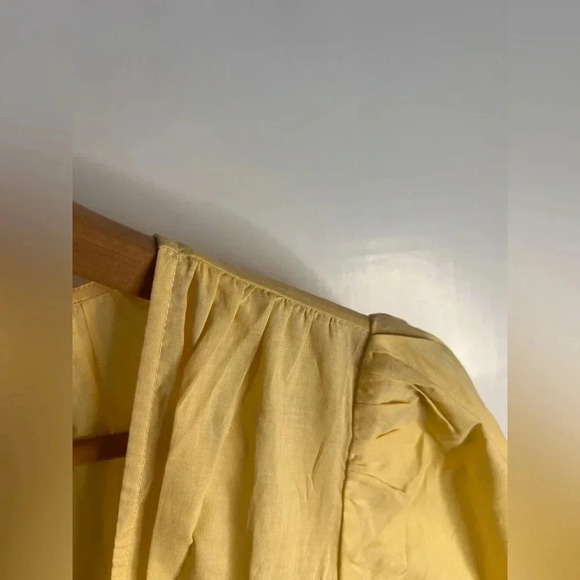 BNWT WAYF Yellow Cotton Mini Dress in Yellow Size XS - Picture 11 of 15